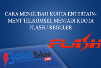 Cara Mengubah Kuota Entertainment Telkomsel Menjadi Kuota Flash Reguler