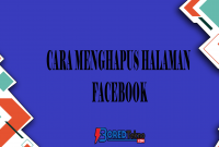 Cara Menghapus Halaman Facebook