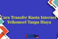 Cara Transfer Kuota Internet